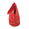 9203- RED FEATHER CANVAS TOTE BAG